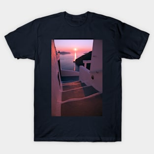 Santorini Purple Sunset T-Shirt